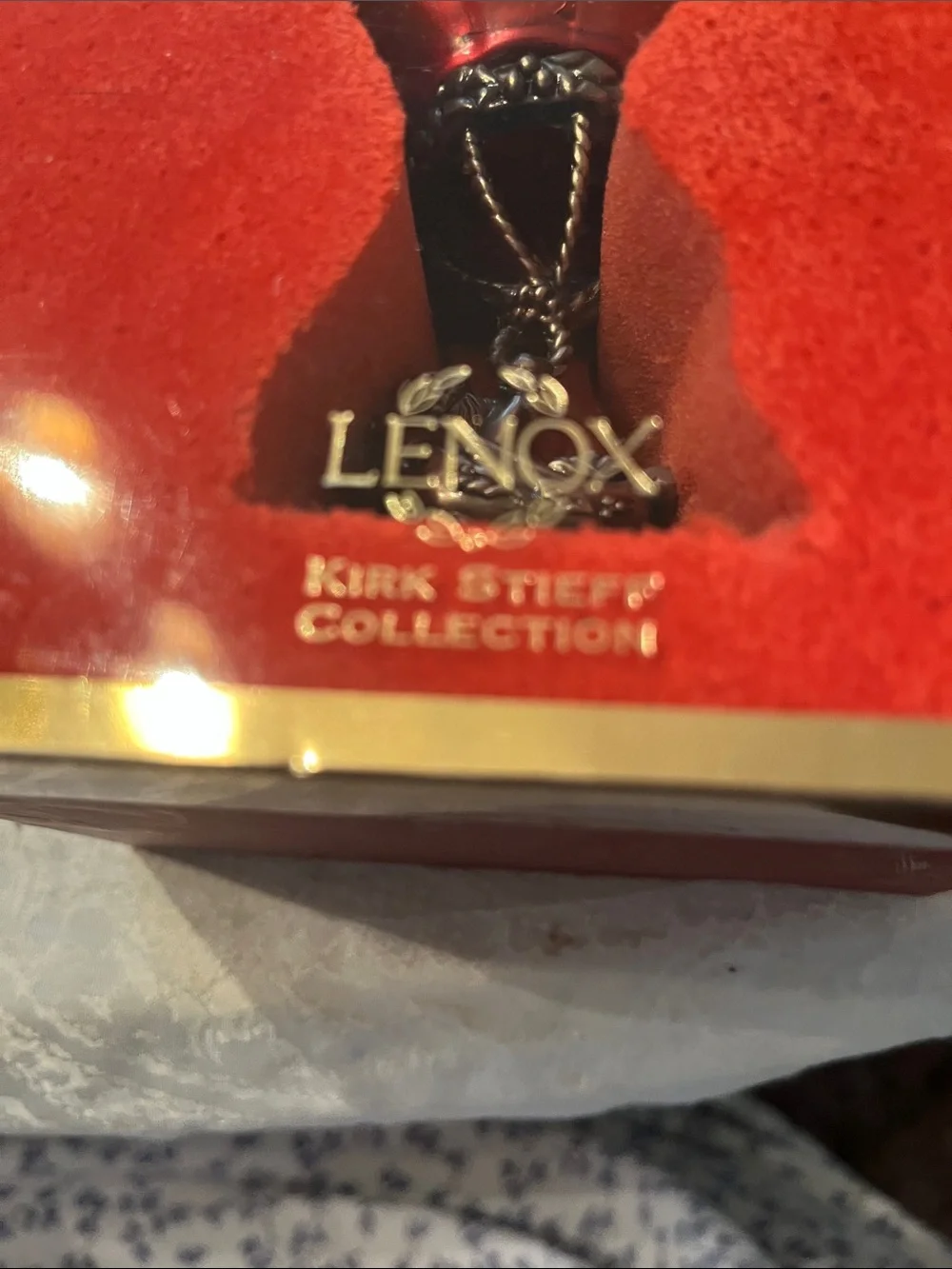 Lenox Red Hot Air Balloon Kirk Stieff Collection SANTA'S JOURNEY Pewter Ornament